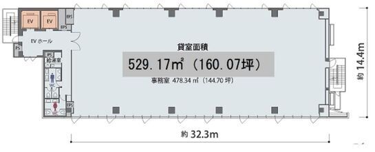 JRE銀座一丁目イーストビル（旧：銀座一丁目イーストビル） 8階 平面図