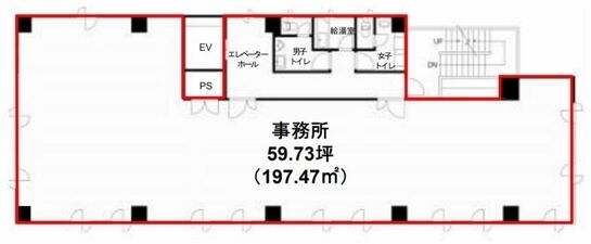 新宿御苑さくらビル 2階 平面図