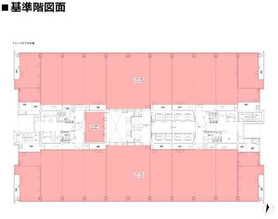 トレードピアお台場 19階ｾﾝﾀｰ 平面図