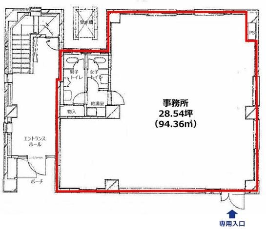 本郷エビヌマビル 1階 平面図