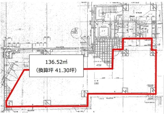 ONEST神田西福田町（旧：D'sVARIE神田ビル） 1階 平面図
