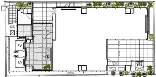+SHIFT 日本橋桜通り 1階 平面図