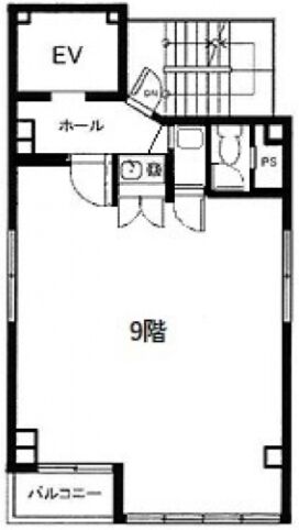 日本橋浜町パークサイドビル 9階 平面図