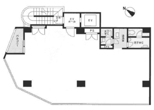 NS BLDG 5階 平面図