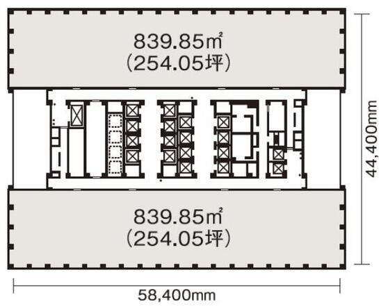 新宿三井ビルディング 35階3509 平面図