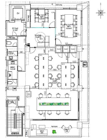 CROBIS秋葉原（旧：清鷹ビル） 8階 平面図