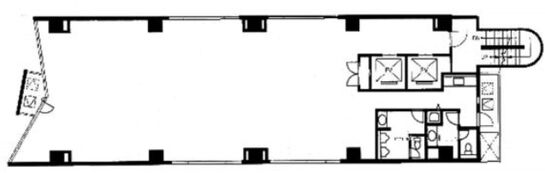 クロスサイド田町ビル 8階 平面図