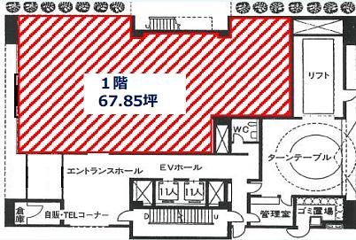 上野駅前第一生命ビル 1階 平面図