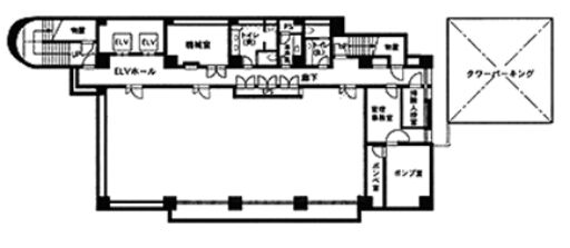 明産新川シティビル 地下1階 平面図