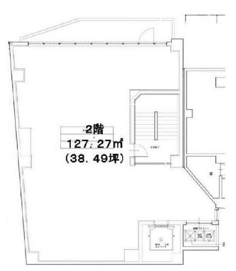 神楽坂センタービル ANNEX 2階 平面図