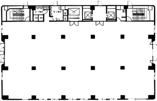 江間忠晴海ビル 8階A 平面図