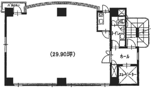 長谷部第2ビル 3 平面図