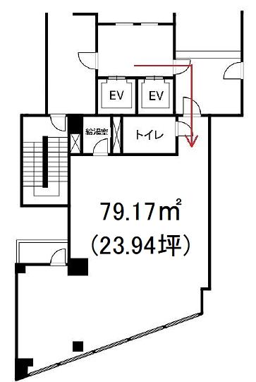 アコード新宿ビル 4階401 平面図