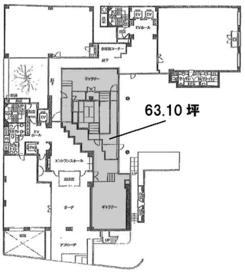 N.E.Sビル(NESビル) N棟1階B 平面図