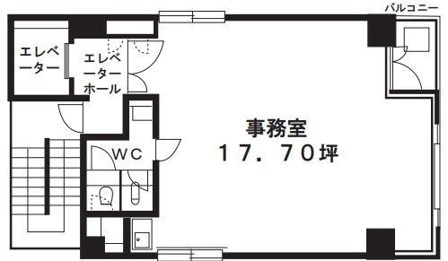 森山ビル 5階 平面図