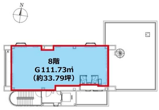後楽園SAJビル（旧：ボーイスカウト会館） 8階 平面図