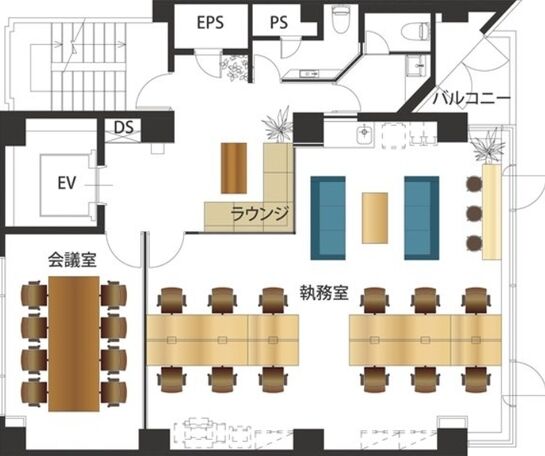 BizSQUARE GINZA(旧:銀座ティーケイビル) 4階 平面図