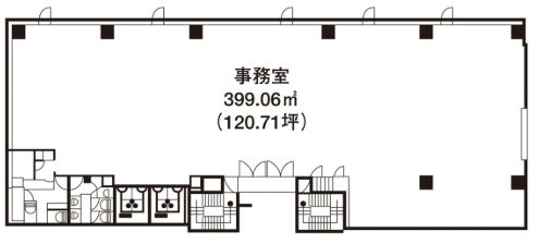 いちご八丁堀ビル 3階 平面図
