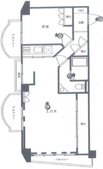 セントラル第二青山（セントラル第2青山） 3階306 平面図