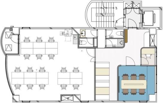 ASTRA中目黒（旧：WIND NAKAMEGURO BLDG.） 6階 平面図