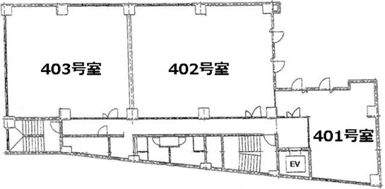 東プレビル 4階403 平面図