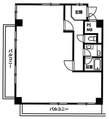 グランドメゾン新宿東 9階902 平面図