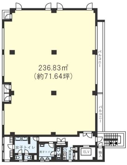 アクティブ代々木 3階 平面図