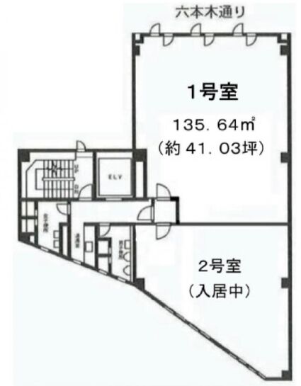 マルマン六本木ビル 7階1号室 平面図