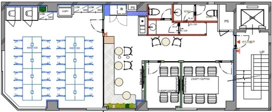 NOVEL WORK 京橋(旧:松本ビル) 2階 平面図