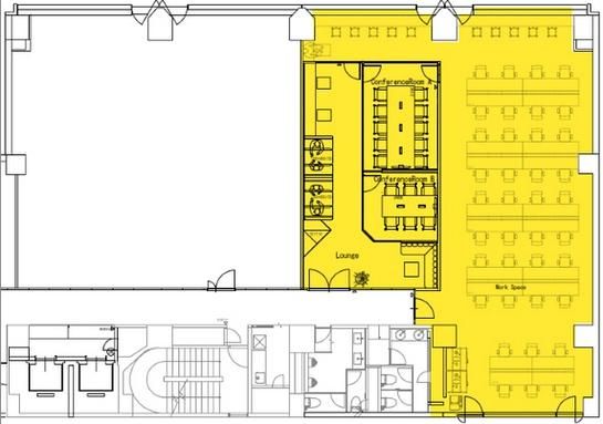 FRAME日本橋（旧：ユニゾ久松町清洲橋通りビル） 7階B 平面図