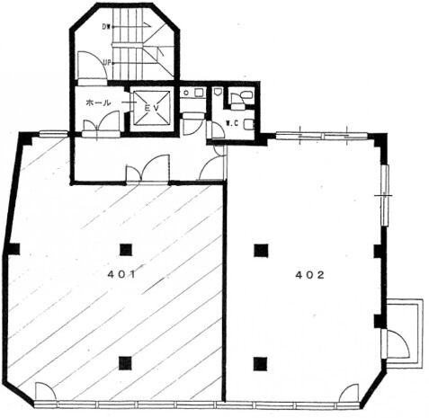 第22SYビル 4階402 平面図
