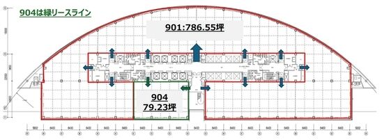 アルコタワー（ARCO TOWER） 9階904 平面図