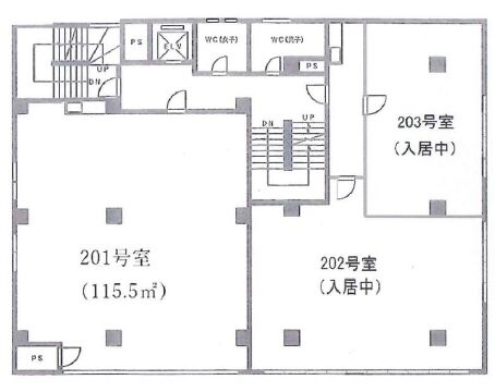 霜ビル1 2階201 平面図