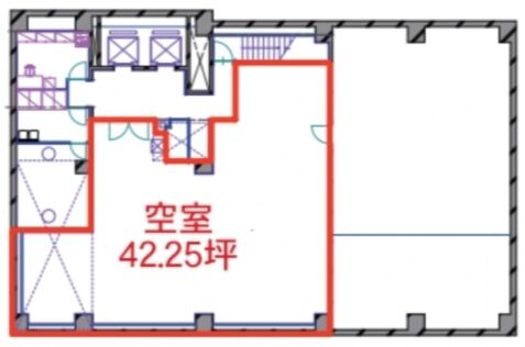 合人社御茶ノ水ビル 地下1階 平面図