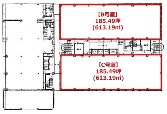 JMFビル東陽町01（旧：USCビル） 5階C 平面図