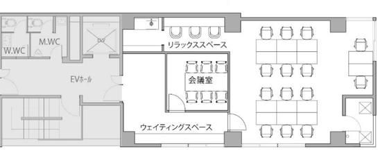 小川町北ビル 6階602 平面図