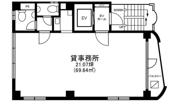 NTビル(神田神保町) 5階 平面図