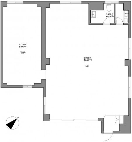 古川ビル 3階 平面図