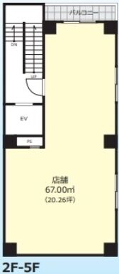 FACE四ツ谷 4階 平面図