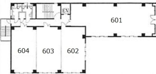 第四文成ビル 6階603 平面図
