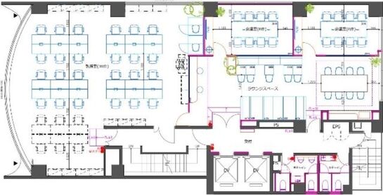 ＠WORK SHINJUKUGYOEN（旧：JESCO新宿御苑ビル） 4階 平面図