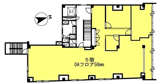 西新橋2丁目森ビル 5階 平面図
