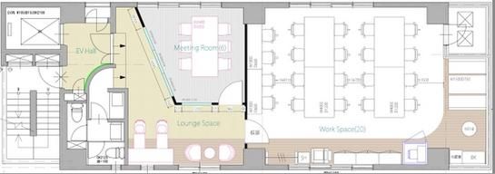 DeLCCS溜池山王 8階 平面図