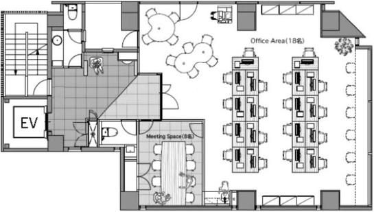 ポータル秋葉原（旧：THE PORTAL AKIHABARA・NKSビル） 5階 平面図