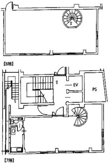 東都赤坂ビル 7階B~8階B 平面図