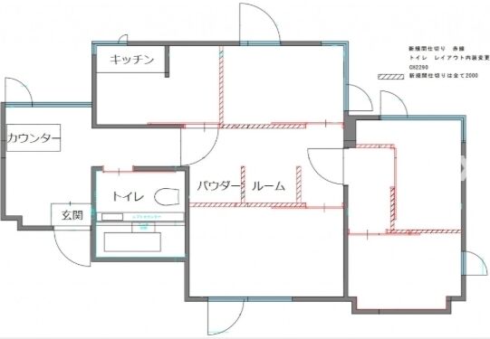 ヴィラ乃木坂 3階305 平面図