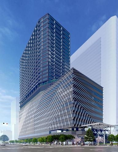 泉岳寺駅地区第二種市街地再開発事業 外観イメージ