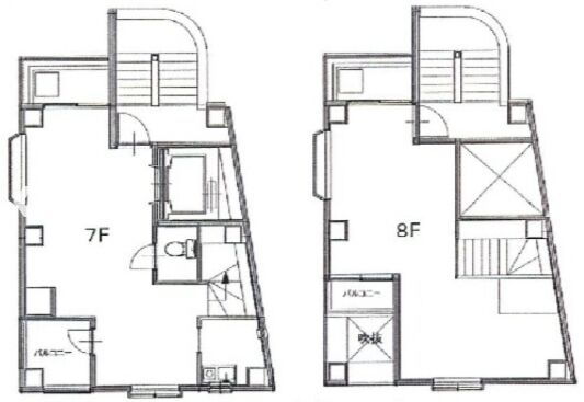 I・S四番町ビル 7階~8階 平面図