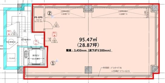 ルヴェ神宮前 地下1階 平面図