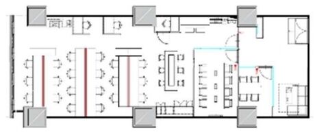 フロンティア新宿タワー(旧:TSI新宿タワー) 4階404 平面図